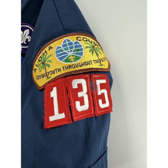Vintage USA MADE Boy Scouts Shirt YOUTH MEDIUM Cub Scout Short Sleeve Outdoor - Picture 7 of 12